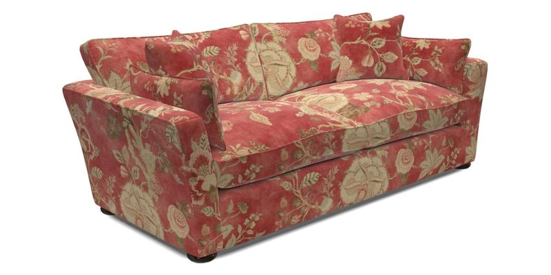 Aldeburgh 3 Seater Sofa in Cloth 22 Bayadere Seal with Scatters in Bayadere & Barcode Seal