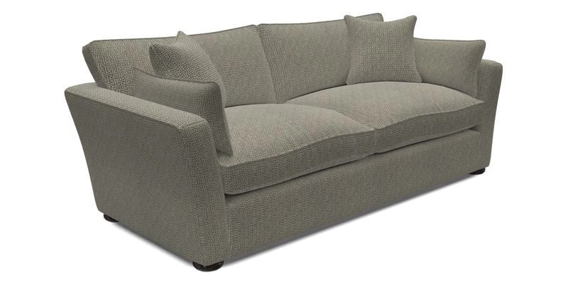 Aldeburgh 3 Seater Sofa in Cloth 22 Bayadere Seal with Scatters in Bayadere & Barcode Seal