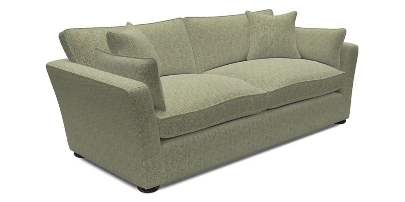 Aldeburgh 3 Seater Sofa in Cloth 22 Bayadere Seal with Scatters in Bayadere & Barcode Seal