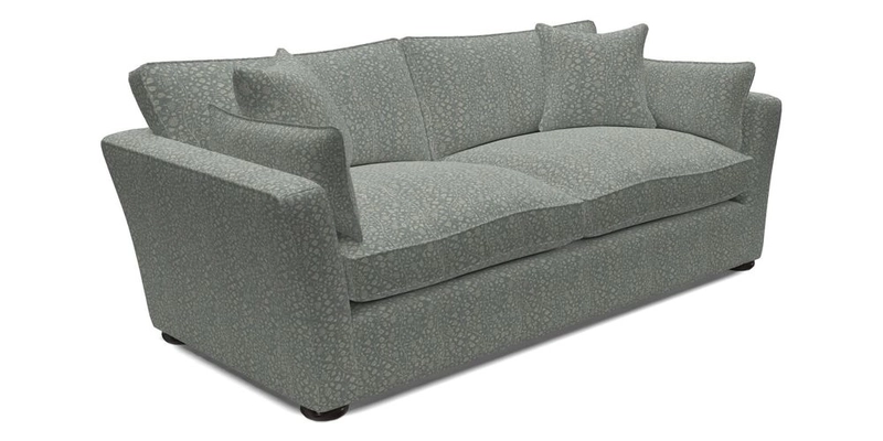 Aldeburgh 3 Seater Sofa in Cloth 22 Bayadere Seal with Scatters in Bayadere & Barcode Seal