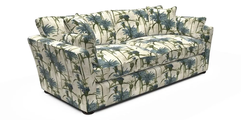 Aldeburgh 3 Seater Sofa in Cloth 22 Bayadere Seal with Scatters in Bayadere & Barcode Seal