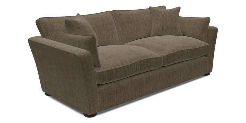 Aldeburgh 3 Seater Sofa in Cloth 22 Bayadere Seal with Scatters in Bayadere & Barcode Seal