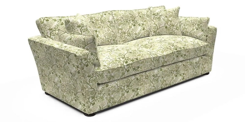 Aldeburgh 3 Seater Sofa in Cloth 22 Bayadere Seal with Scatters in Bayadere & Barcode Seal