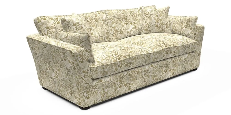 Aldeburgh 3 Seater Sofa in Cloth 22 Bayadere Seal with Scatters in Bayadere & Barcode Seal