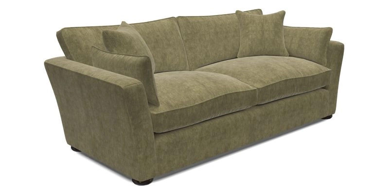 Aldeburgh 3 Seater Sofa in Cloth 22 Bayadere Seal with Scatters in Bayadere & Barcode Seal