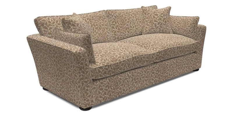 Aldeburgh 3 Seater Sofa in Cloth 22 Bayadere Seal with Scatters in Bayadere & Barcode Seal