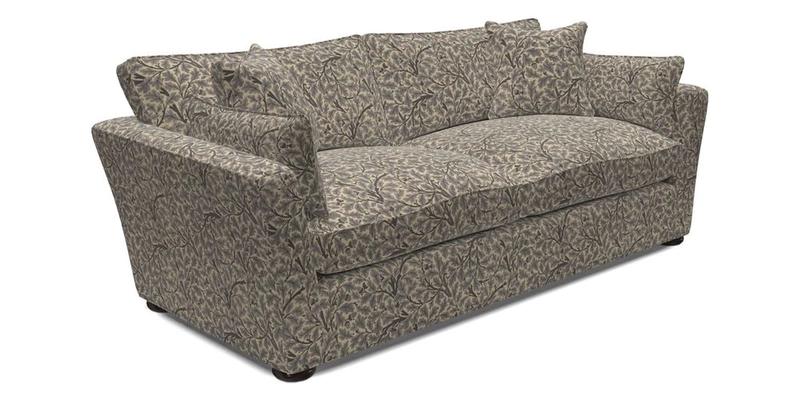 Aldeburgh 3 Seater Sofa in Cloth 22 Bayadere Seal with Scatters in Bayadere & Barcode Seal