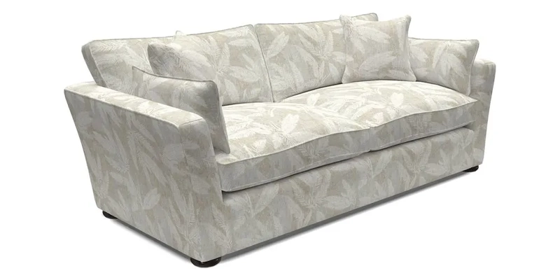 Aldeburgh 3 Seater Sofa in Cloth 22 Bayadere Seal with Scatters in Bayadere & Barcode Seal