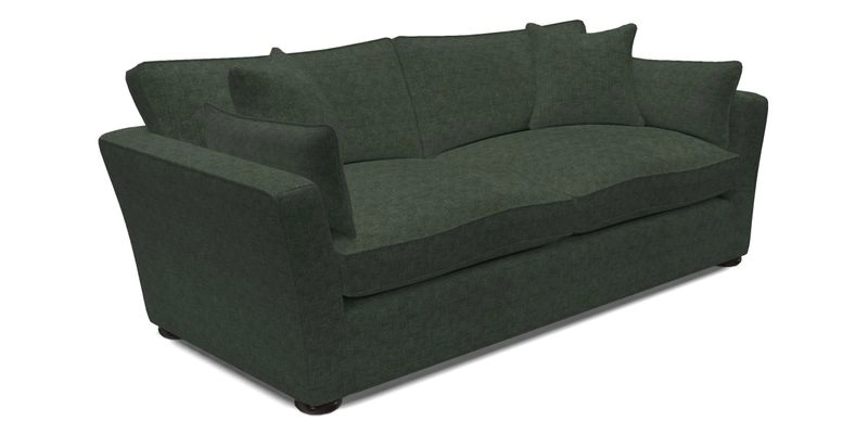 Aldeburgh 3 Seater Sofa in Cloth 22 Bayadere Seal with Scatters in Bayadere & Barcode Seal