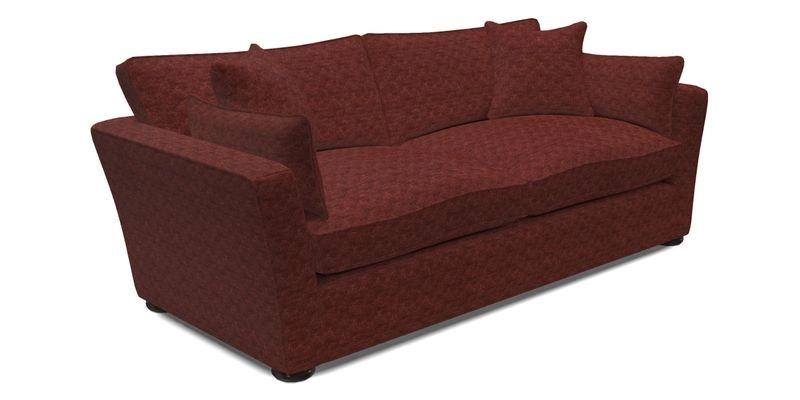 Aldeburgh 3 Seater Sofa in Cloth 22 Bayadere Seal with Scatters in Bayadere & Barcode Seal