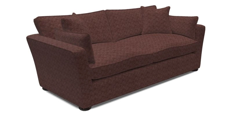 Aldeburgh 3 Seater Sofa in Cloth 22 Bayadere Seal with Scatters in Bayadere & Barcode Seal