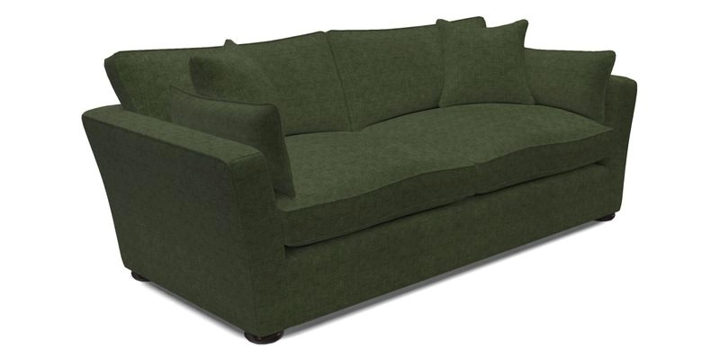 Aldeburgh 3 Seater Sofa in Cloth 22 Bayadere Seal with Scatters in Bayadere & Barcode Seal