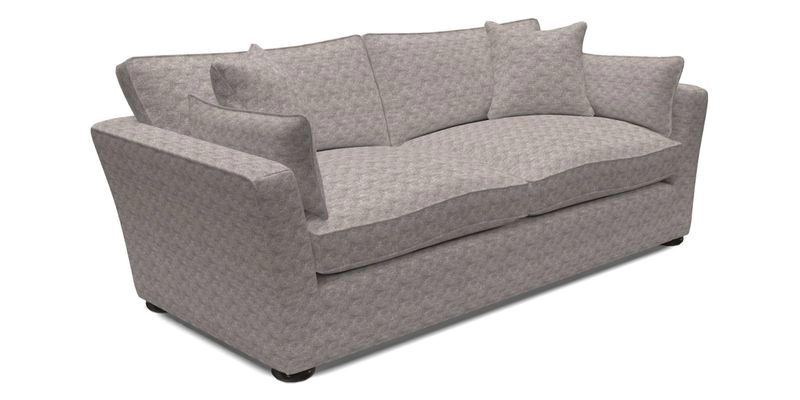 Aldeburgh 3 Seater Sofa in Cloth 22 Bayadere Seal with Scatters in Bayadere & Barcode Seal