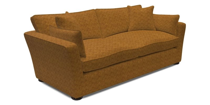 Aldeburgh 3 Seater Sofa in Cloth 22 Bayadere Seal with Scatters in Bayadere & Barcode Seal