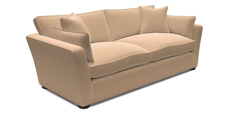 Aldeburgh 3 Seater Sofa in Cloth 22 Bayadere Seal with Scatters in Bayadere & Barcode Seal