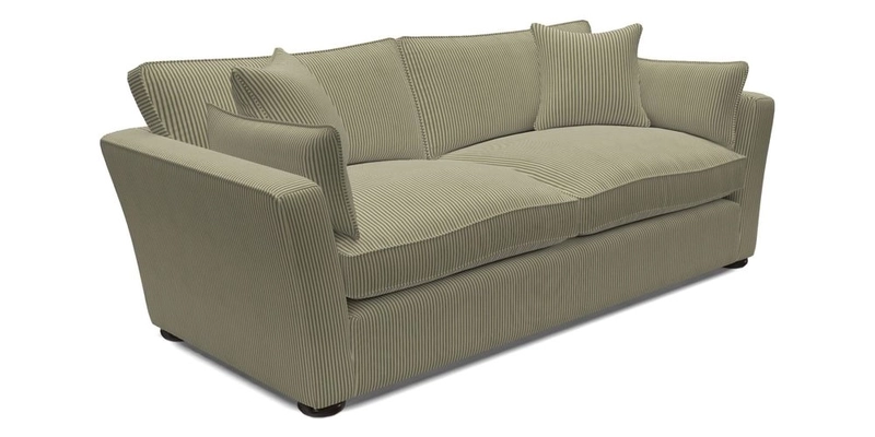 Aldeburgh 3 Seater Sofa in Cloth 22 Bayadere Seal with Scatters in Bayadere & Barcode Seal