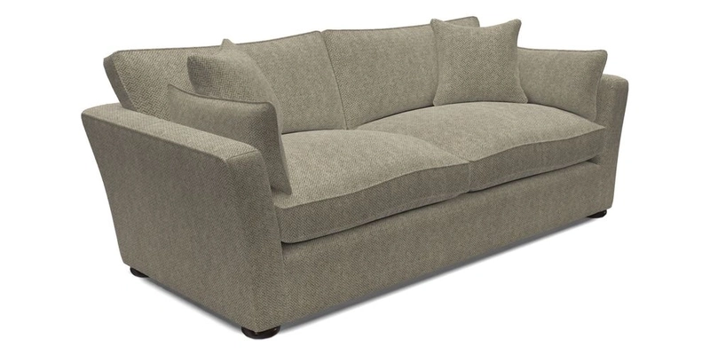 Aldeburgh 3 Seater Sofa in Cloth 22 Bayadere Seal with Scatters in Bayadere & Barcode Seal