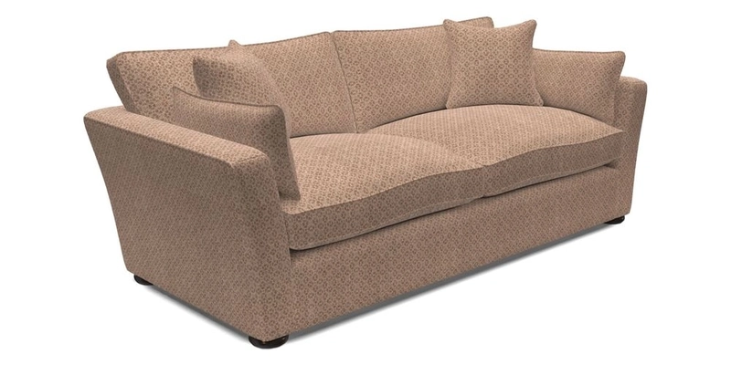 Aldeburgh 3 Seater Sofa in Cloth 22 Bayadere Seal with Scatters in Bayadere & Barcode Seal