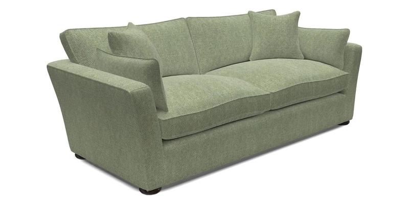 Aldeburgh 3 Seater Sofa in Cloth 22 Bayadere Seal with Scatters in Bayadere & Barcode Seal