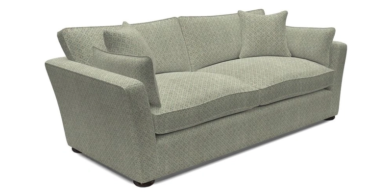Aldeburgh 3 Seater Sofa in Cloth 22 Bayadere Seal with Scatters in Bayadere & Barcode Seal