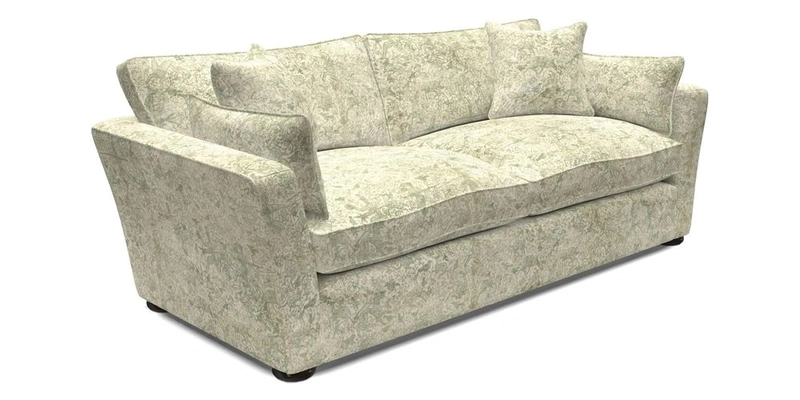 Aldeburgh 3 Seater Sofa in Cloth 22 Bayadere Seal with Scatters in Bayadere & Barcode Seal