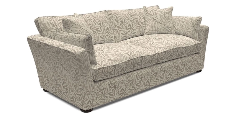 Aldeburgh 3 Seater Sofa in Cloth 22 Bayadere Seal with Scatters in Bayadere & Barcode Seal
