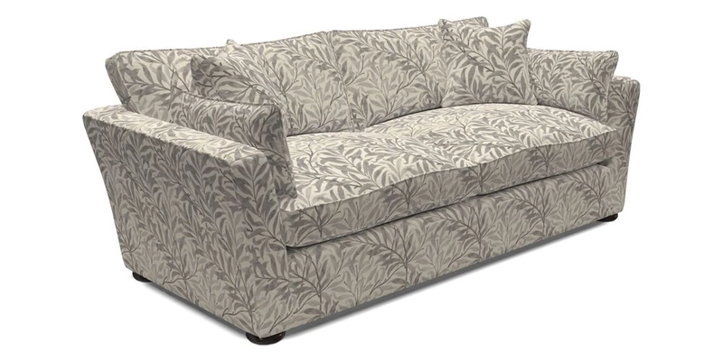 Aldeburgh 3 Seater Sofa in Cloth 22 Bayadere Seal with Scatters in Bayadere & Barcode Seal