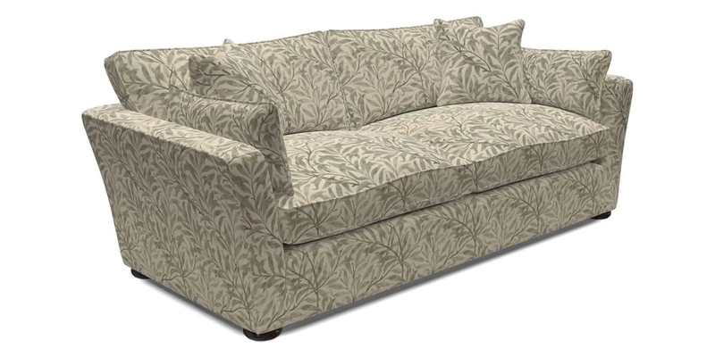 Aldeburgh 3 Seater Sofa in Cloth 22 Bayadere Seal with Scatters in Bayadere & Barcode Seal