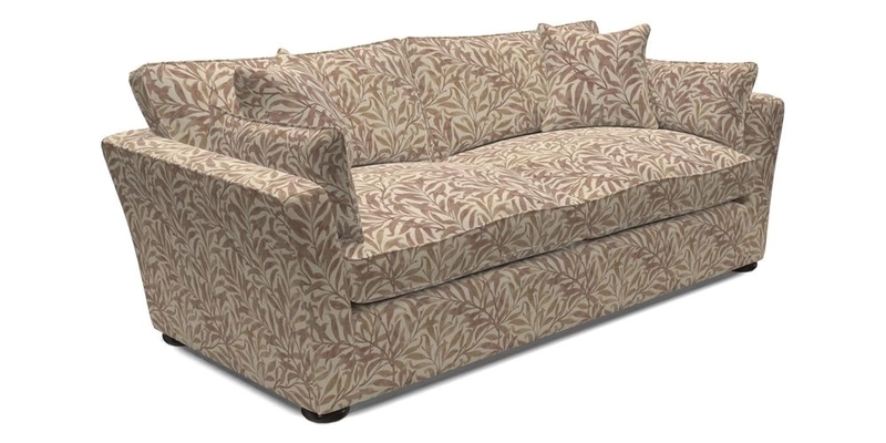 Aldeburgh 3 Seater Sofa in Cloth 22 Bayadere Seal with Scatters in Bayadere & Barcode Seal