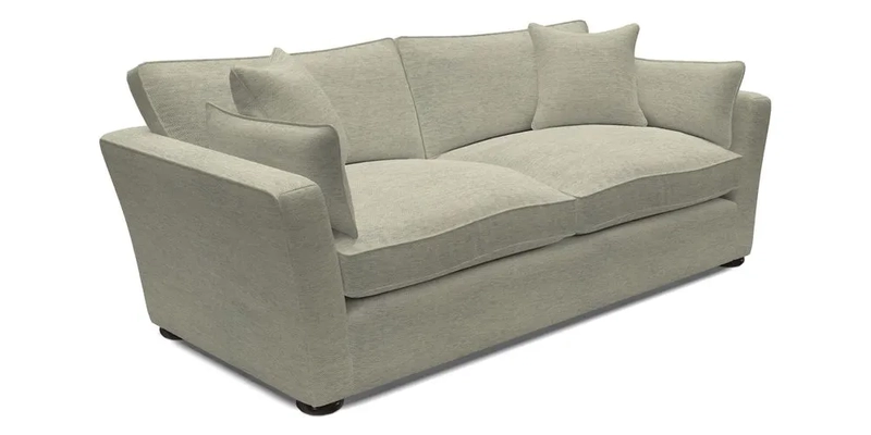 Aldeburgh 3 Seater Sofa in Cloth 22 Bayadere Seal with Scatters in Bayadere & Barcode Seal