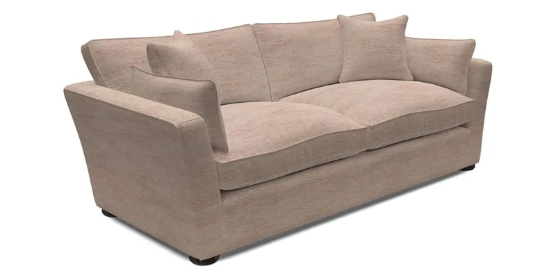 Aldeburgh 3 Seater Sofa in Cloth 22 Bayadere Seal with Scatters in Bayadere & Barcode Seal