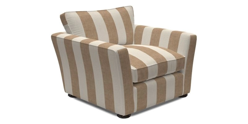 Aldeburgh Chair in Two Tone Plain Biscuit