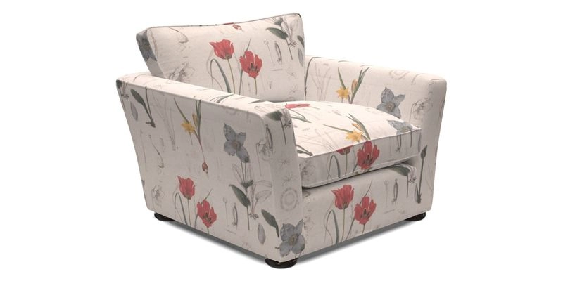 Aldeburgh Chair in Two Tone Plain Biscuit