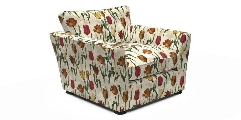 Aldeburgh Chair in Two Tone Plain Biscuit