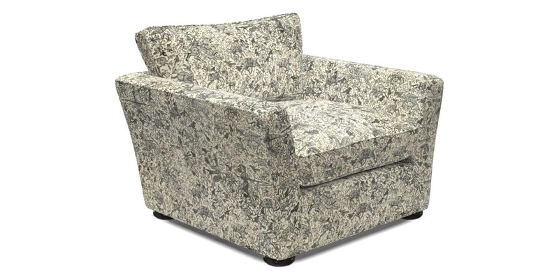 Aldeburgh Chair in Two Tone Plain Biscuit