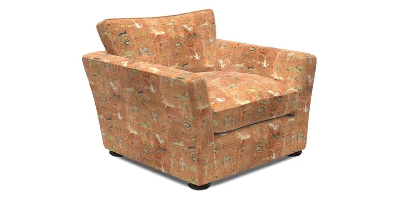 Aldeburgh Chair in Two Tone Plain Biscuit