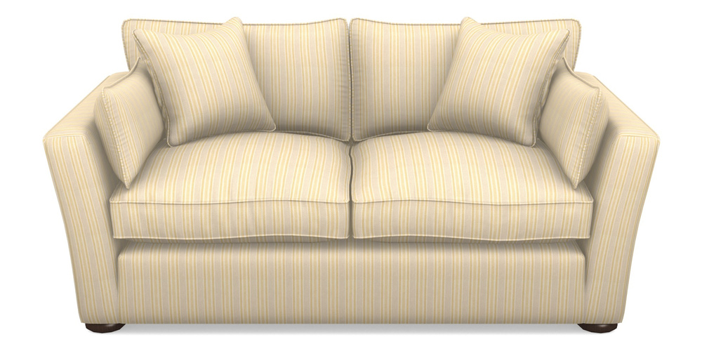 Product photograph of Aldeburgh 2 5 Seater Sofa In Cloth 22 - Racing Stripes Ayr - Lemon from Sofas and Stuff Limited