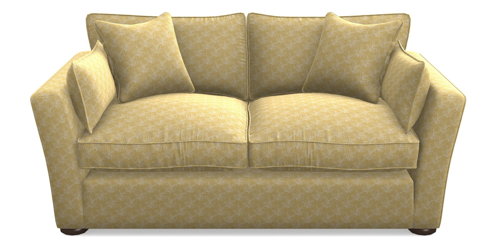 Product photograph of Aldeburgh 2 5 Seater Sofa In Cloth 21 - Decorative Leaf - Canary from Sofas and Stuff Limited