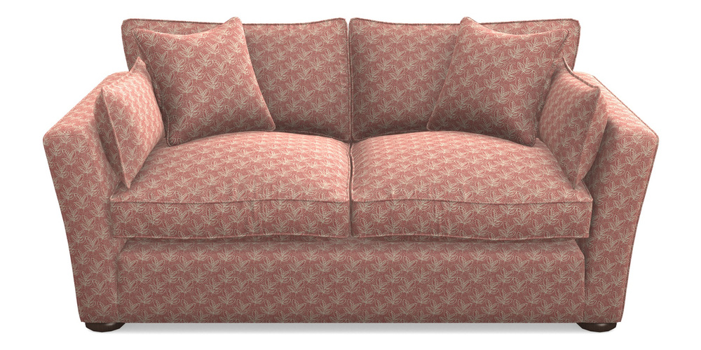 Product photograph of Aldeburgh 2 5 Seater Sofa In Cloth 21 - Decorative Leaf - Ginger Snap from Sofas and Stuff Limited