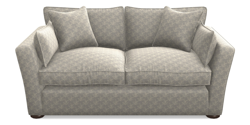 Product photograph of Aldeburgh 2 5 Seater Sofa In Cloth 21 - Decorative Leaf - Magnesium from Sofas and Stuff Limited