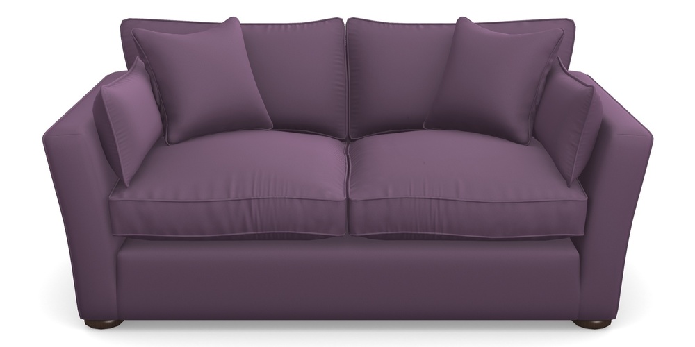 Product photograph of Aldeburgh 2 5 Seater Sofa In Clever Glossy Velvet - Blackcurrant from Sofas and Stuff Limited