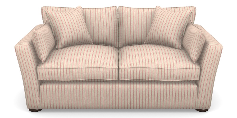 Product photograph of Aldeburgh 2 5 Seater Sofa In Cloth 18 Stripes - Ticking - Cranberry from Sofas and Stuff Limited