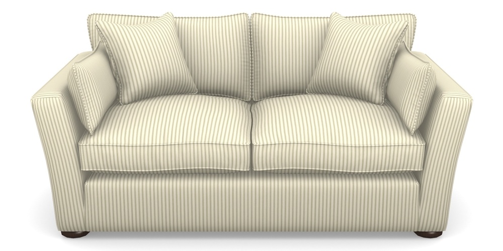 Product photograph of Aldeburgh 2 5 Seater Sofa In Cotton Stripe - Sage from Sofas and Stuff Limited