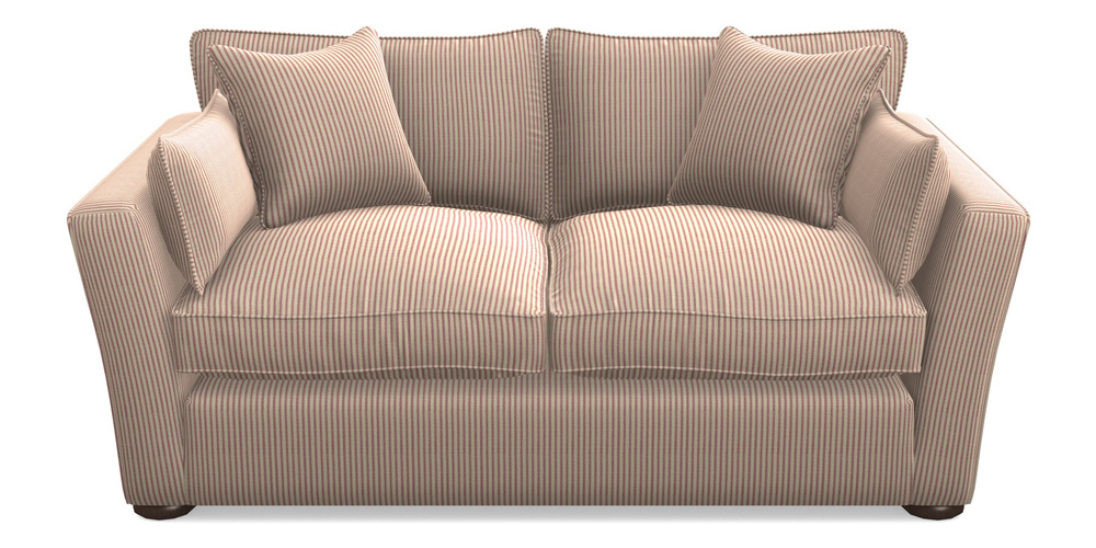 Product photograph of Aldeburgh 2 5 Seater Sofa In Cloth 21 - Simple Stripe - Cassis from Sofas and Stuff Limited