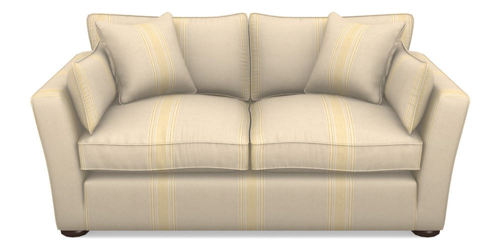 Product photograph of Aldeburgh 2 5 Seater Sofa In Cloth 22 - Racing Stripes Cheltenham - Lemon from Sofas and Stuff Limited