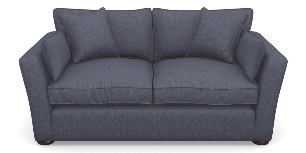 Product photograph of Aldeburgh 2 5 Seater Sofa In Easy Clean Plain - Navy from Sofas and Stuff Limited