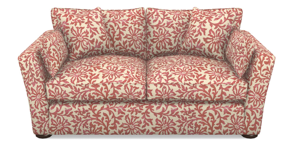 Product photograph of Aldeburgh 2 5 Seater Sofa In V A Brompton Collection - Floral Scroll - Chilli from Sofas and Stuff Limited