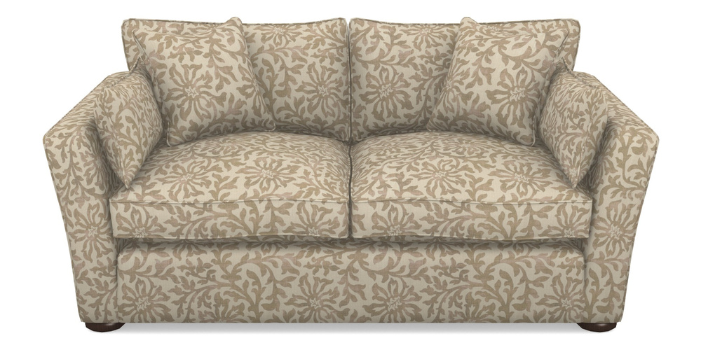 Product photograph of Aldeburgh 2 5 Seater Sofa In V A Brompton Collection - Floral Scroll - Assam Tea from Sofas and Stuff Limited