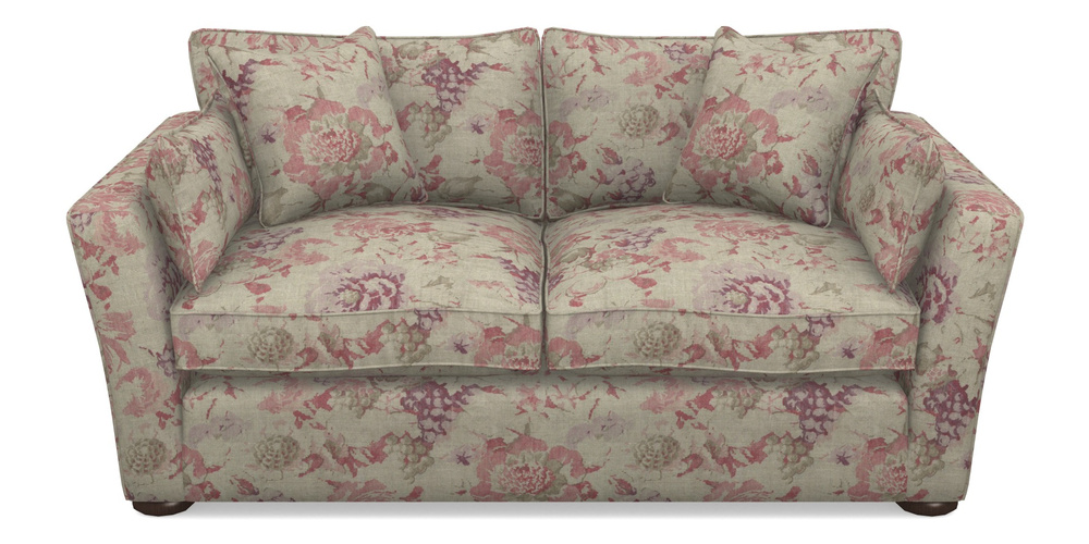 Product photograph of Aldeburgh 2 5 Seater Sofa In Floral Linen - Faith Rose Quartz from Sofas and Stuff Limited