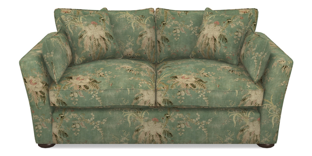 Product photograph of Aldeburgh 2 5 Seater Sofa In Floral Linen - Zefferino Emerald from Sofas and Stuff Limited